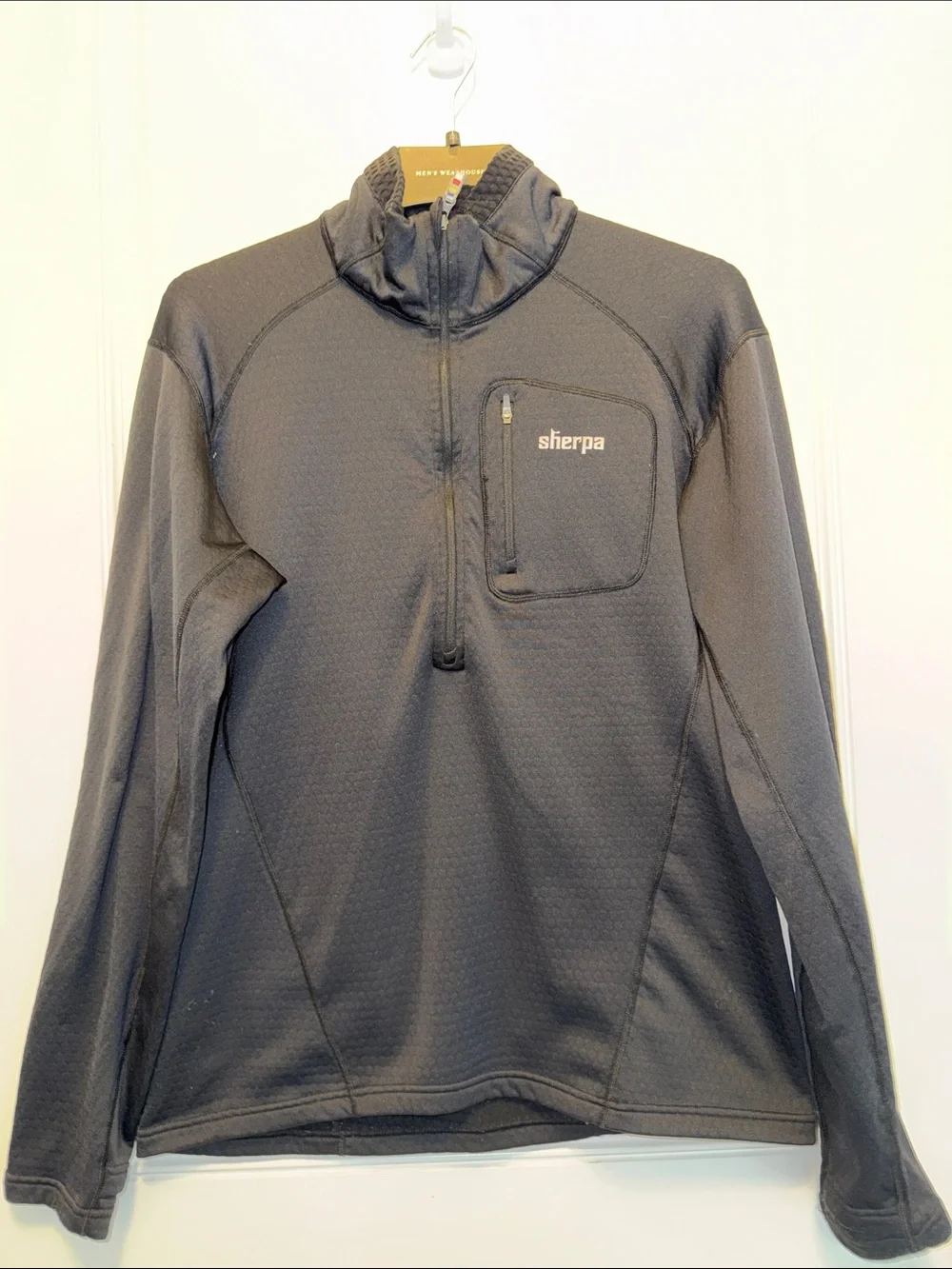 Sherpa Adventure Gear Tharkey zip up  pullover fleece black size large